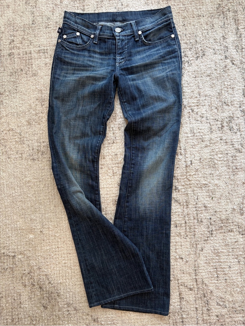 Rock and Republic Rare Cassandra Dark Blue Boot Cut Jeans